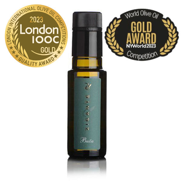 Natives Olivenöl extra-Buža - prämiert mit GOLDEN AWARD 2016 & LIOOC 2019