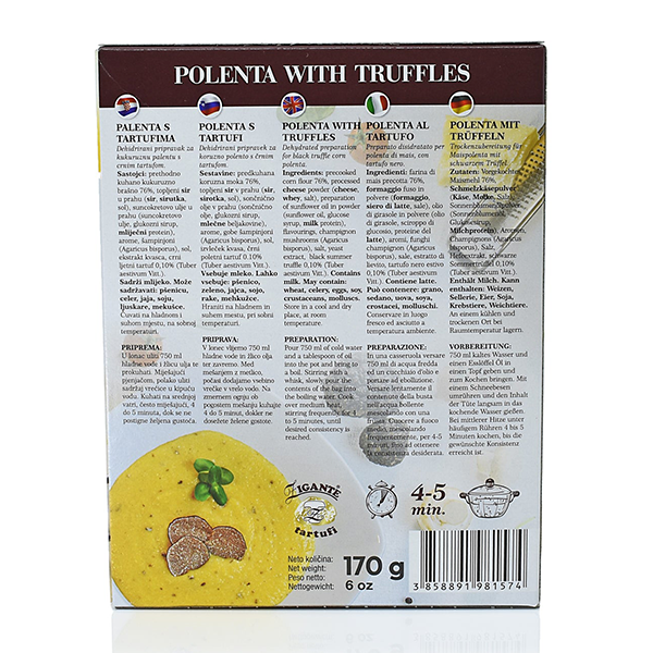Polenta with truffles