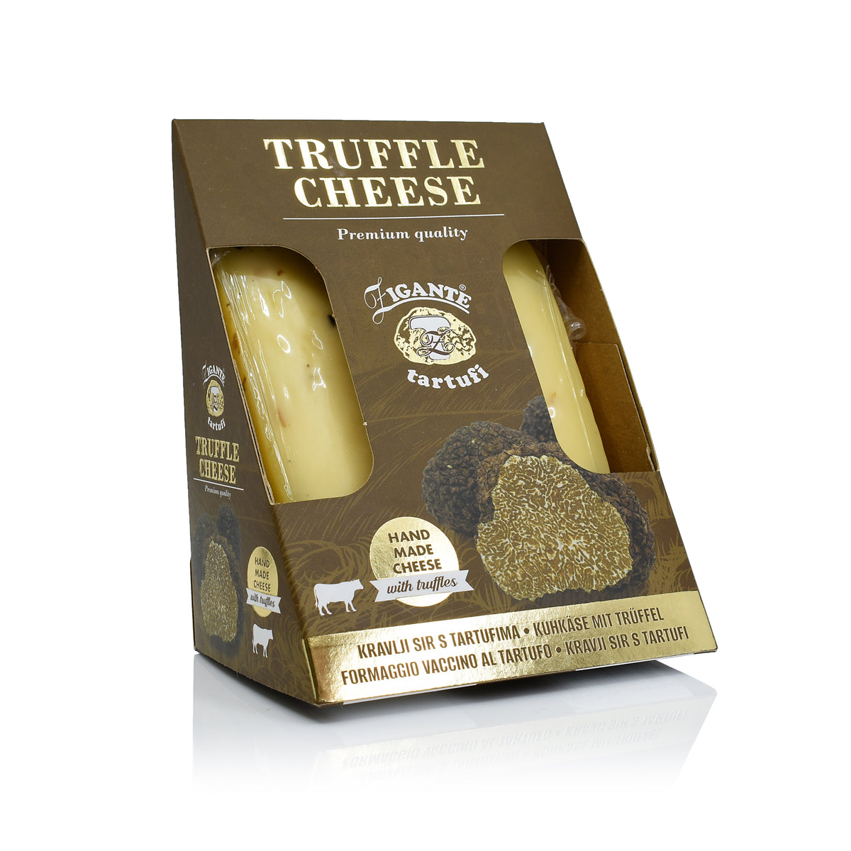Hand made cheese with truffles