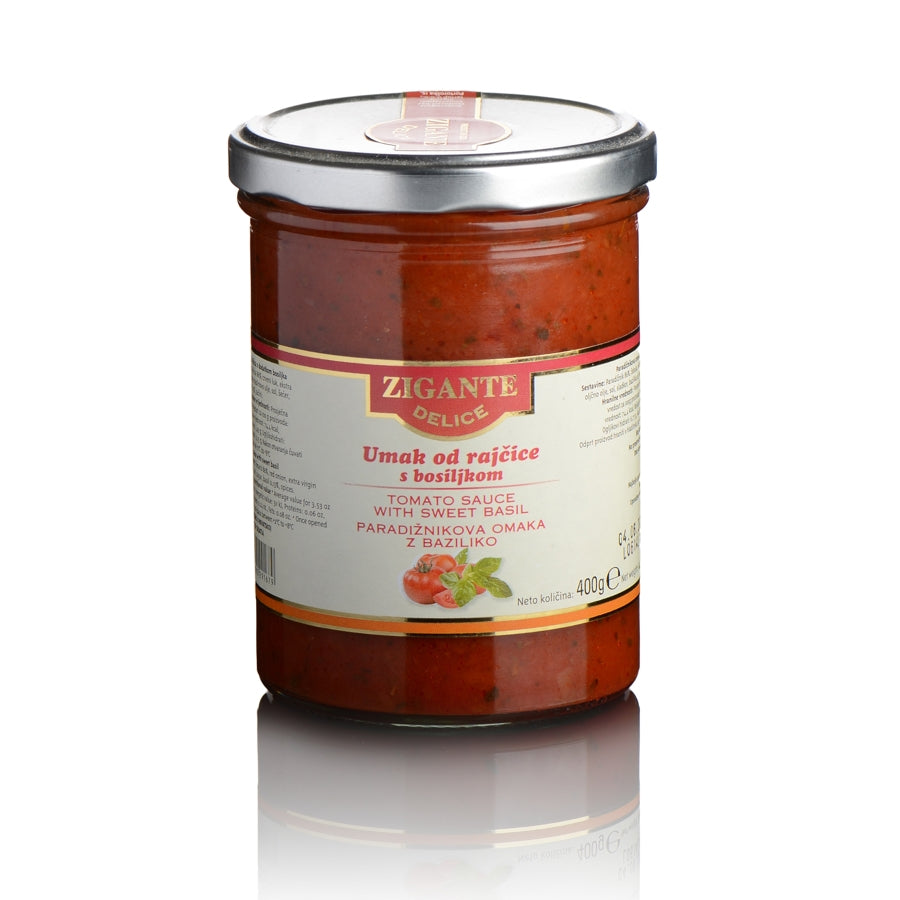Zigante Delice Tomato sauce with basil - Zigante Tartufi Online Shop, Truffle Shop, Truffle Products