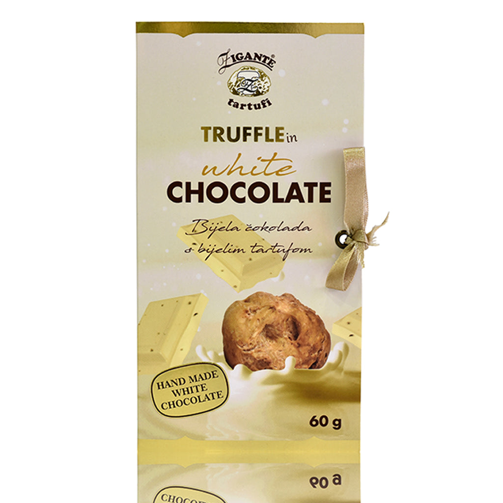 Specialties with Truffles White Chocolate with White Truffles - Zigante Tartufi Online Shop, Truffle Shop, Truffle Products
