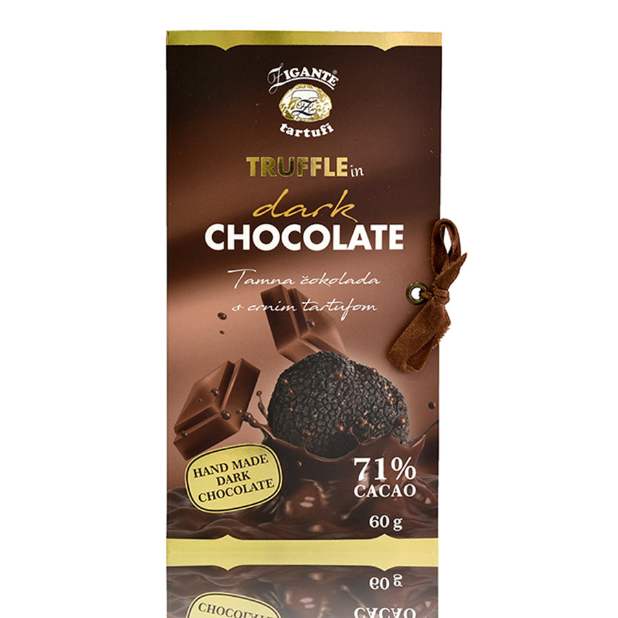Specialties with Truffles Dark Chocolate with BLACK truffle - Zigante Tartufi Online Shop, Truffle Shop, Truffle Products